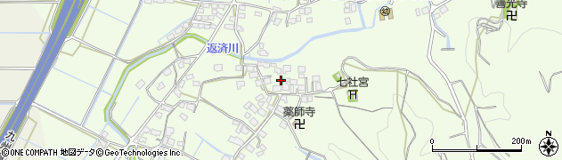 福岡県みやま市瀬高町小田周辺の地図