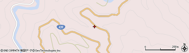 国道４３９号線周辺の地図