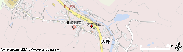 佐賀県西松浦郡有田町大野乙2622周辺の地図