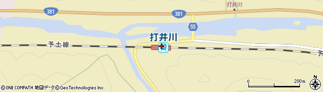 打井川駅周辺の地図
