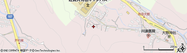 佐賀県西松浦郡有田町大野乙2824周辺の地図