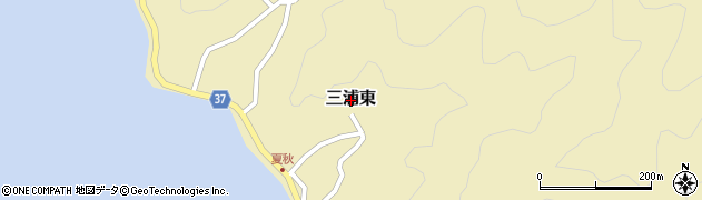 愛媛県宇和島市三浦東周辺の地図