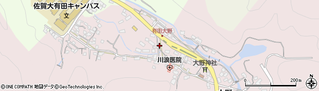 佐賀県西松浦郡有田町大野乙2607周辺の地図