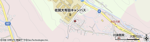 佐賀県西松浦郡有田町大野乙2433周辺の地図
