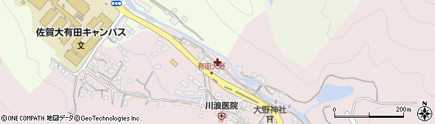 佐賀県西松浦郡有田町大野2591周辺の地図