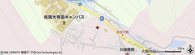 佐賀県西松浦郡有田町大野2518周辺の地図