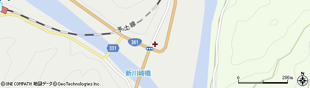 江川崎郵便局周辺の地図