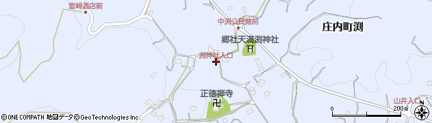 渕神社入口周辺の地図