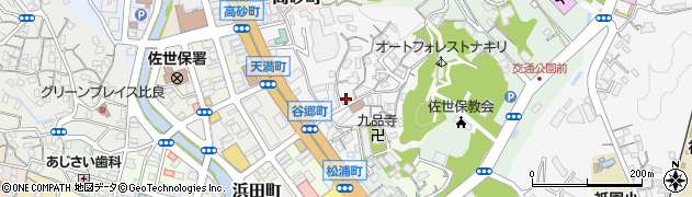 長崎県佐世保市谷郷町周辺の地図