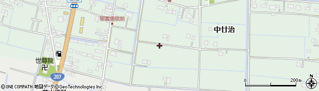 佐賀県杵島郡白石町中廿治周辺の地図