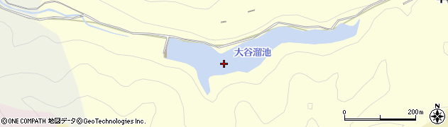 大谷溜池周辺の地図