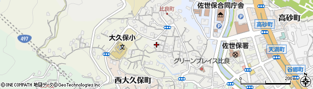 長崎県佐世保市比良町10周辺の地図