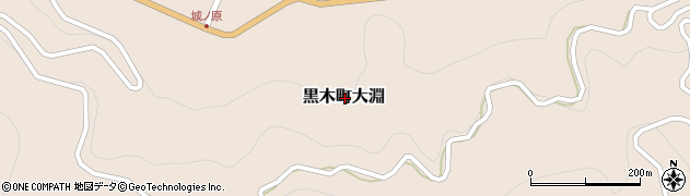 福岡県八女市黒木町大淵周辺の地図