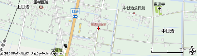稲富病院前周辺の地図
