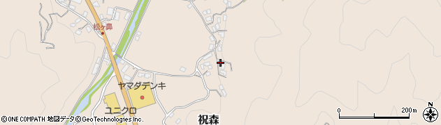 愛媛県宇和島市祝森1461周辺の地図