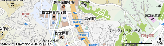 長崎県佐世保市高砂町1周辺の地図