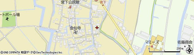 福岡県柳川市間671周辺の地図