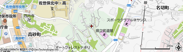 長崎県佐世保市熊野町周辺の地図