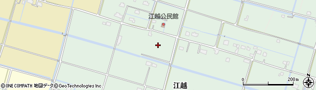 佐賀県白石町（杵島郡）江越周辺の地図