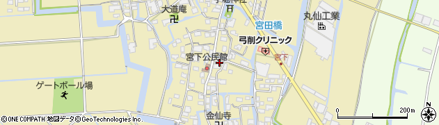 福岡県柳川市間608周辺の地図