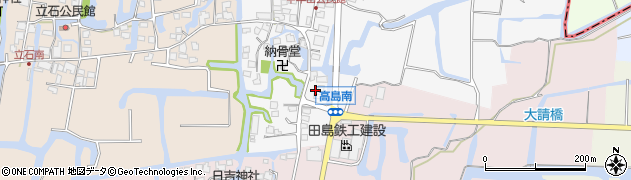 福岡県柳川市高島2周辺の地図