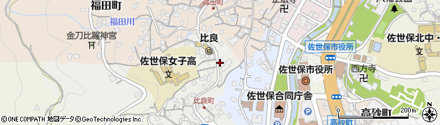 長崎県佐世保市比良町19周辺の地図