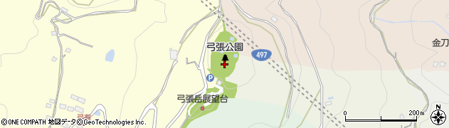 弓張岳公園周辺の地図