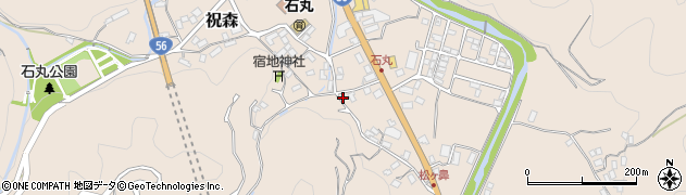 愛媛県宇和島市祝森1027周辺の地図