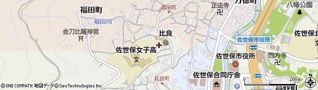 長崎県佐世保市比良町20周辺の地図