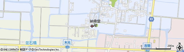 福岡県柳川市三橋町起田173周辺の地図