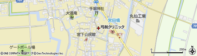 福岡県柳川市間598周辺の地図