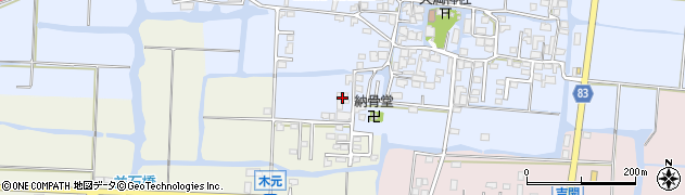 福岡県柳川市三橋町起田160周辺の地図