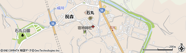愛媛県宇和島市祝森850周辺の地図
