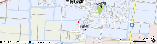 福岡県柳川市三橋町起田162周辺の地図