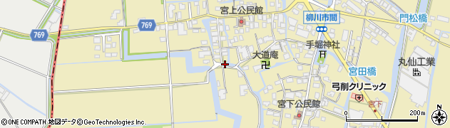 福岡県柳川市間417周辺の地図