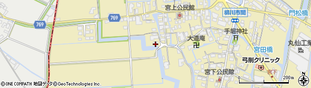 福岡県柳川市間994周辺の地図