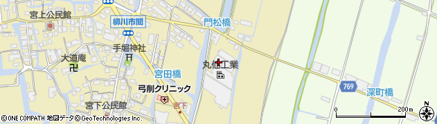 福岡県柳川市間694周辺の地図