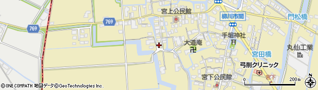 福岡県柳川市間414周辺の地図