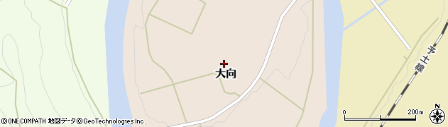 高知県高岡郡四万十町大向129周辺の地図