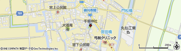 福岡県柳川市間587周辺の地図