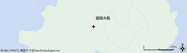 長崎県小値賀町（北松浦郡）藪路木島郷周辺の地図