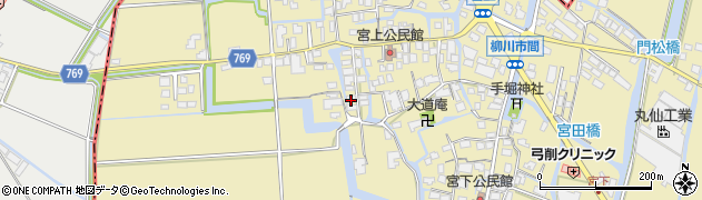 福岡県柳川市間419周辺の地図