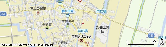 福岡県柳川市間88周辺の地図