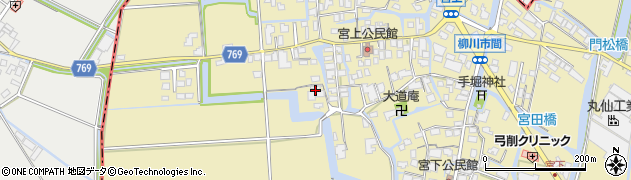 福岡県柳川市間998周辺の地図