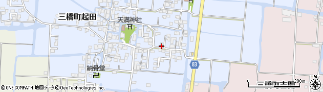 福岡県柳川市三橋町起田289周辺の地図