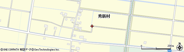 佐賀県白石町（杵島郡）秀新村周辺の地図