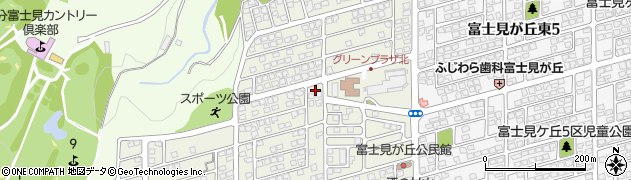 大分県大分市富士見が丘西1丁目周辺の地図