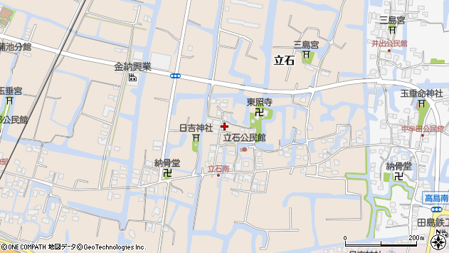 〒832-0003 福岡県柳川市立石の地図