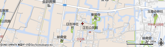 福岡県柳川市立石周辺の地図