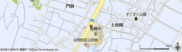 松岡小学校前周辺の地図